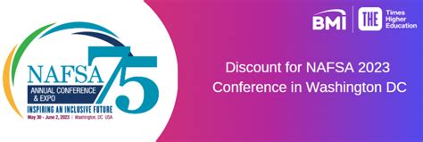 Discount For Nafsa 2023 Conference Washington Dc Student