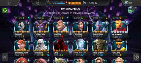 Coming Back To Mcoc After 5 Months Rate My 6 Star Roster — Marvel Contest Of Champions