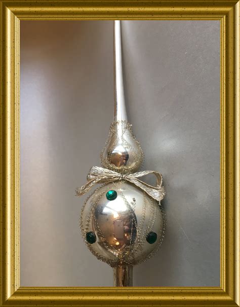 Vintage glass tree topper