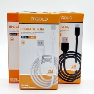 Cabo Usb Para Iphone Lighting De Metros Turbo A A Gold