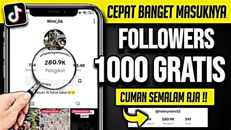 Detik Banjir Followers Cara Menambah Followers Tiktok Gratis Tanpa