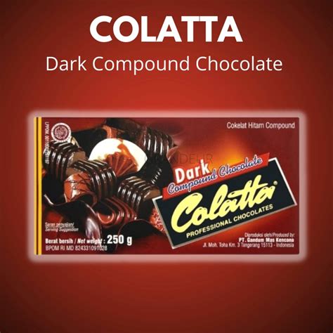 Collata Dark Compound Chocolate Gram Cokelat Compound Hitam Shopee