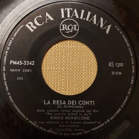 H 黑膠唱片7 EPEnnio Morricone La Resa Dei Conti Per Qualche Dollaro