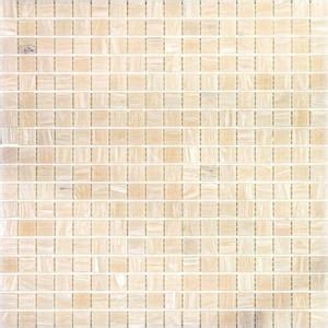 Apollo Tile Skosh In X In Glossy Shimmer Beige Glass Mosaic