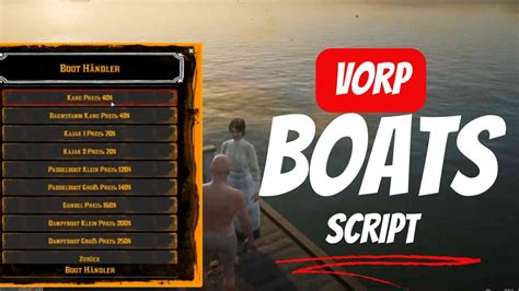 Vorp Boats System Redm Scripts