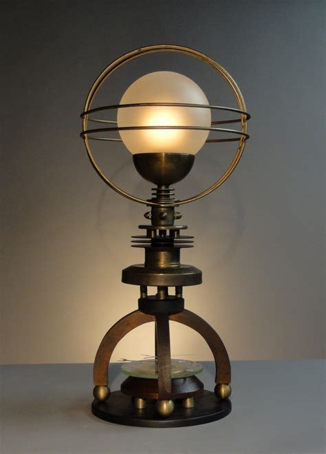 Sculpture Petite Cosmo Astronomical Steampunk Table Lamp Original