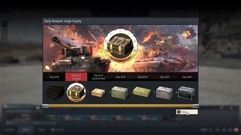 Daily Reward Huge Trophy War Thunder Youtube