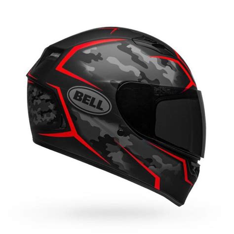 Bell Qualifier Fullface Helmet Stealth Camo Matte Black Red America