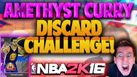 Nba 2k16 Myteam Amethyst Curry Discard Challenge Insane Rage Youtube