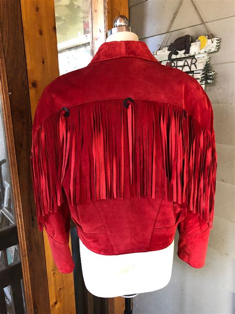 Western Fringe Jackets80s Suede Jackets80s Fringe Etsy