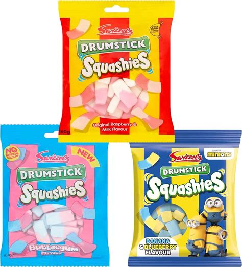 Swizzels Squashies Drumsticks Original Squashies Drumstick Bubblegum