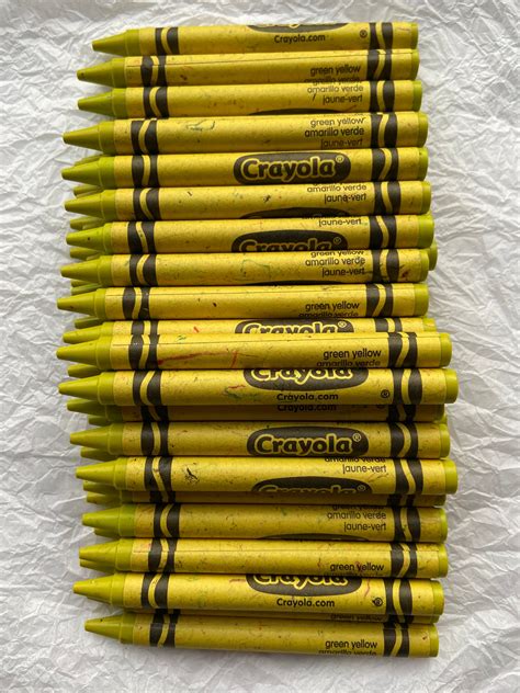 Yellow Green Crayon