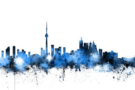 Toronto Canada Skyline Digital Art by Michael Tompsett - Fine Art America