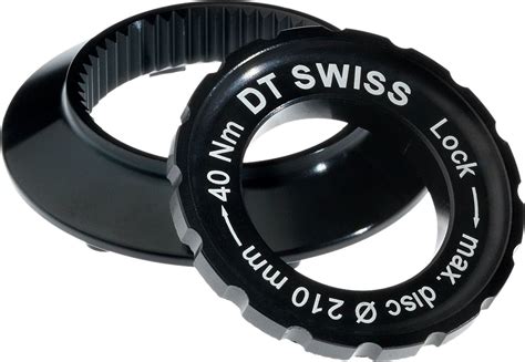 DT SWISS CENTER LOCK 15mm Axle Adaptator To 6 Holes Disc Black