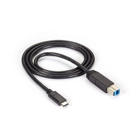 USB 3 1 Cable USB C male USB B male Μαύρο 1m Skroutz gr