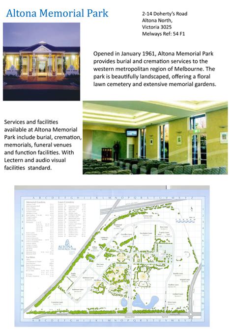 Altona Memorial Park Map