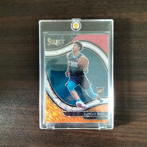 LAMELO BALL RED WHITE ORANGE SHIMMER COURTSIDE LV3 RC ROOKIE 2020 21