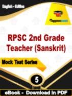 RPSC 2nd Grade Teacher Sanskrit Test PDF Book In English Mock Test