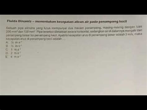 Tutorial Fluida Dinamis Debit Air Menghitung Waktu Untuk Mengisi Bak