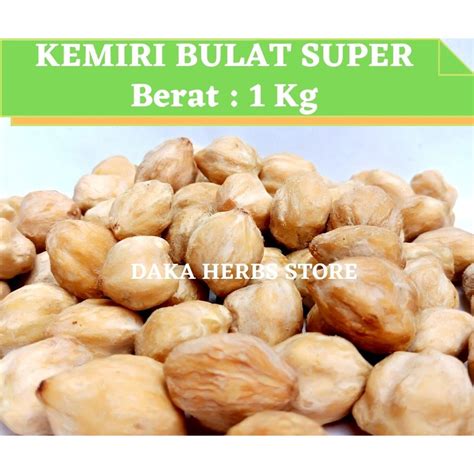 Jual KEMIRI BULAT SUPER 1 KG Shopee Indonesia