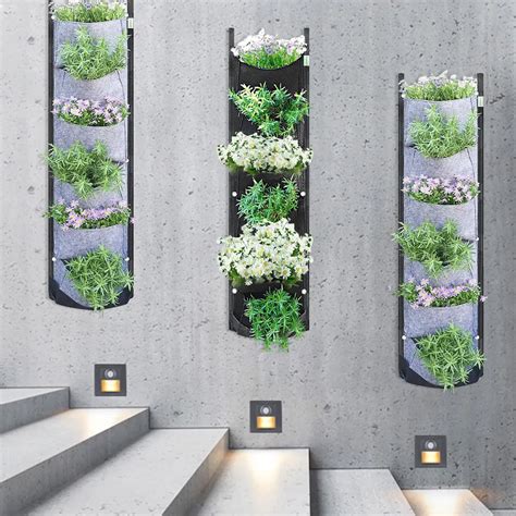 Jardinière Jardinière murale verticale en feutre pour jardin champ vert