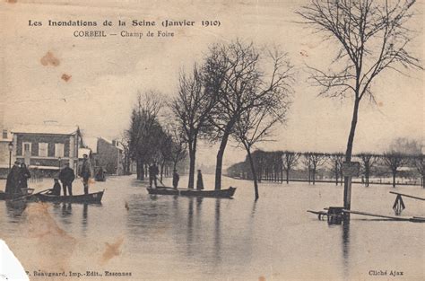 Corbeil Essonnes Les Inondations De La Seine Janvier Champ