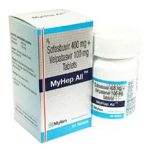 Mylan Rx Sofosbuvir Mg Velpatasvir Mg Tablet Tablets