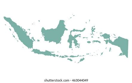 Map Indonesia Nusantara Green Stock Vector (Royalty Free) 1680605626 ...