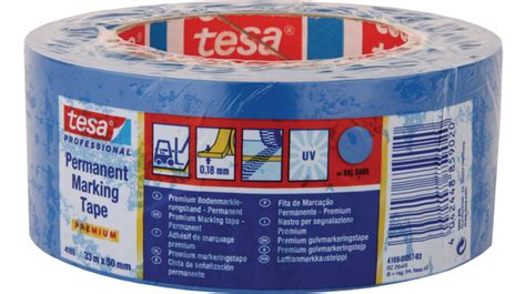 Mm X M Blue Tesa Floor Marking Tape Mm X M Blue