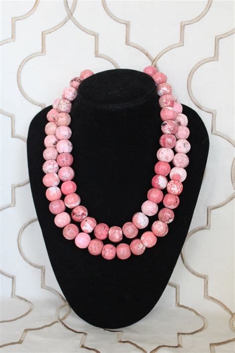 Items Similar To Pretty In Pink Necklace On Etsy