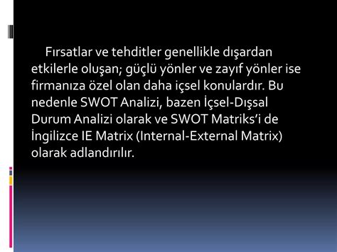 Swot Analizi Ve Pest Analizi PPT