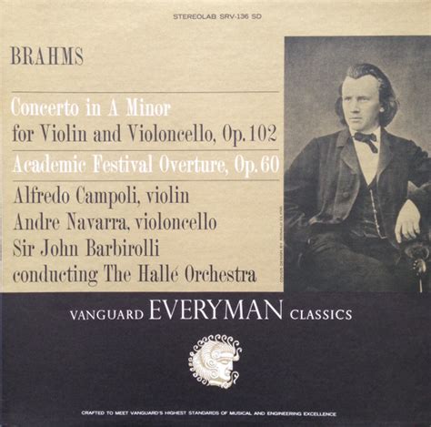 Brahms Alfredo Campoli Andre Navarra Sir John Barbirolli Conducting