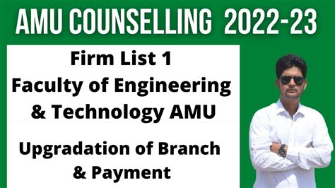 Firm List Faculty Of Engineering Technology Amu Amu Btech