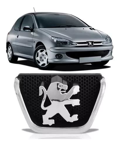 Emblema Grade Peugeot 206 1999 00 01 02 03 04 A 2008 Cromado