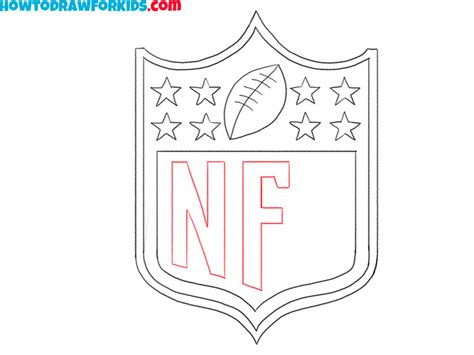 How to Draw the NFL Logo - Easy Drawing Tutorial For Kids