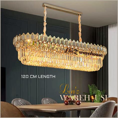 Jual Lampu Gantung ISLAND MODERN GOLD DIAMOND CRYSTAL 120 CM Chandelier