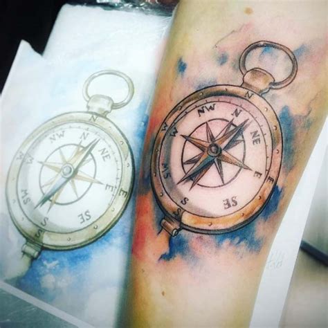 42 Friggin Amazing Compass Tattoos - TattooBlend