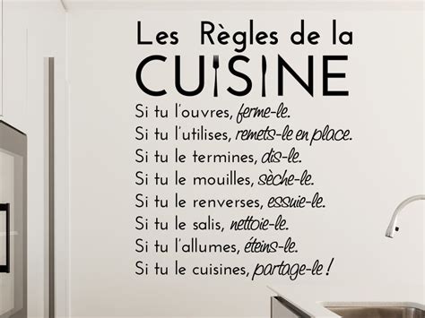 Sticker Les Règles de la Cuisine Magic Stickers