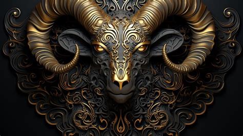 Premium Photo Aries Aries Sign Zodiac Cosmos Realistic Illustration