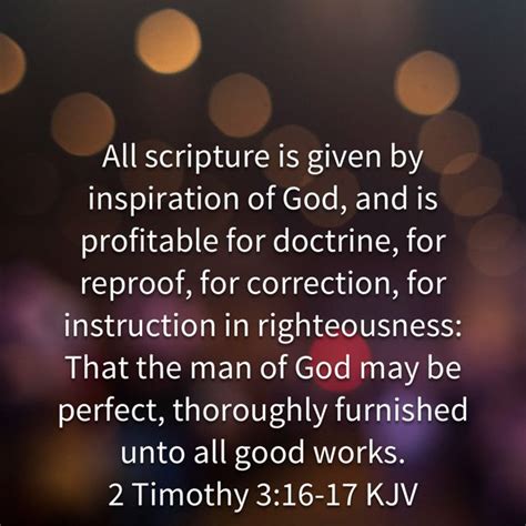 2 Timothy 316 All Scripture Is Given By Inspiration Of God And Is