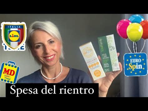 Spesa Del Rientro Da Eurospin Md E Lidl Youtube