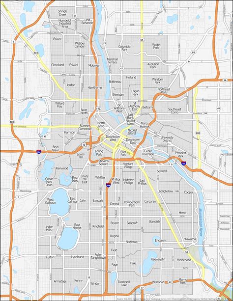 Minneapolis Neighborhood Map - GIS Geography