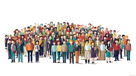 Crowd vector background | Premium AI-generated vector