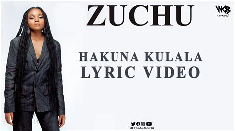 Zuchu Hakuna Kulala Lyric Video Youtube