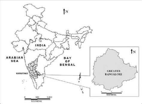 Bangalore In Karnataka Map