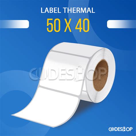 Jual Label Stiker Timbangan Digital THERMAL 50 X 40 Mm 50x40 Mm