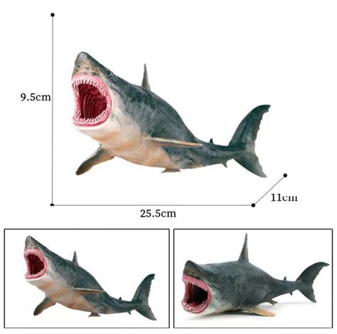 Hiu Megalodon Shark Mainan Simulasi Hewan Laut Action Figures Jurassic