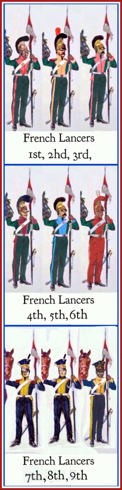 French Lancers Of The Line St To Th Regiments French Army