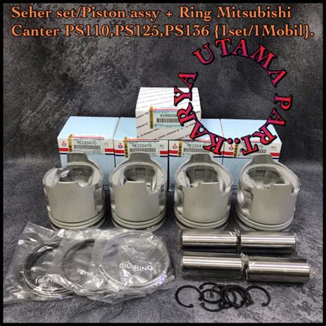 Jual Seher Set Piston Assy Ring Mitsubishi Canter PS110 PS125 PS136