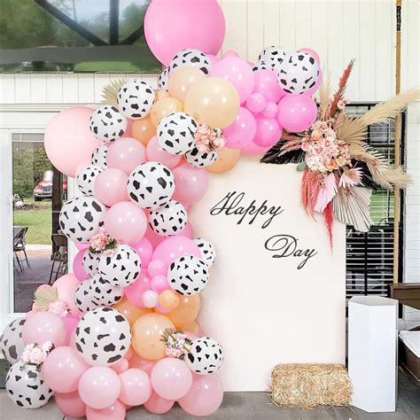 Buy Cow Balloons Garland Arch Decoration Kit Pink Funny Cow Party